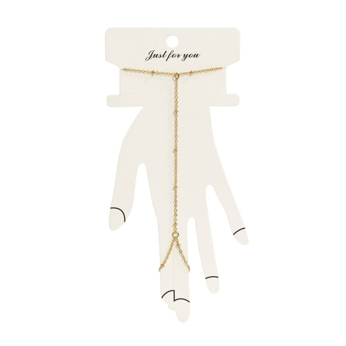 18K Gold PVD Stainless Steel Satellite Hand Chain