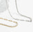 Paperclip Tennis Chain Split Necklace