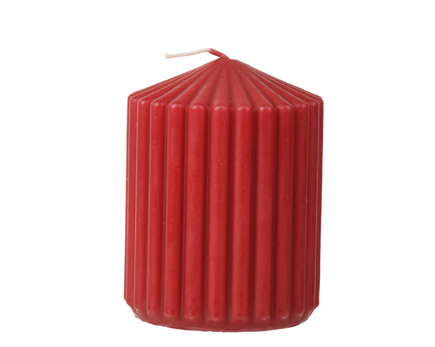 Candle Pillar Paraffin Red 8cm x 6 cm