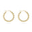 14K Gold Filled PLUS Circle Ball Hoop Earrings