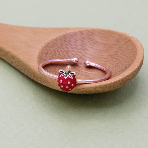 Sweet Strawberry Gold Ring