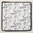 Delicate Floral Branch Square Scarf | Soft Botanical Print Silk-Feel Scarf