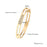 Multi Style 18K Gold Plated Stainless Steel Cuff Bangles-FGS