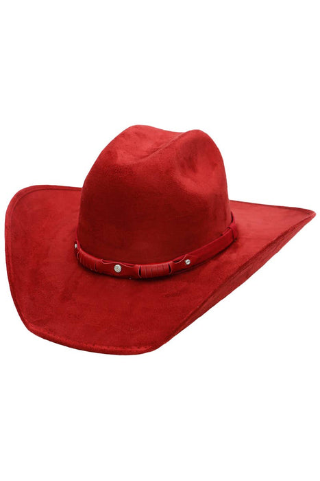 Faux Nubuck Suede Cutter Cowboy Hat