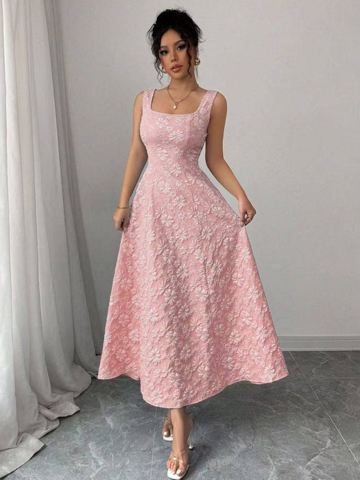 Miss Sparkling A-Line Midi Dress