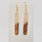 Geometric Shape Resin Wooden Stick Dangle Earrings