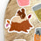 Tree Stump Squirrel Sticker, 2.5x2.5 in. | Fall