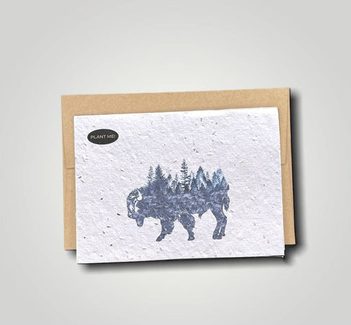 Buffalo Plantable Greeting Card