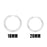 18K Gold PVD Stainless Steel Circle Huggie Hoop Earrings