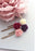 Rose Bobby Pins - Maroon and Purple