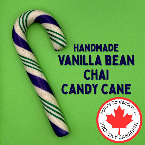 Vanilla Bean Chai Large Handmade Candy Cane