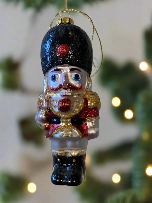 Ornament glass nutcracker