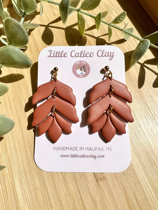 Tiered Dangle Earrings | Terracotta