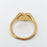 "Fuck Off" Heart-shaped 18K Gold Plated Stee Ring - FGS