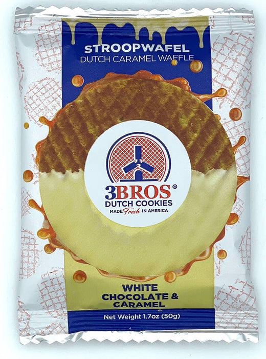 16 White Chocolate Dipped Stroopwafels