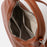 Faux Leather Round Multi Panel Hand Bag