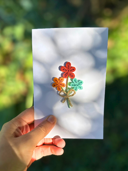 ASST Greeting Cards, Handcrafted paper Flower cards