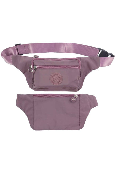 Matte Nylon Multi-compartment Belt Bag Fanny Pack