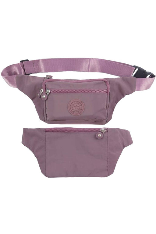 Matte Nylon Multi-compartment Belt Bag Fanny Pack