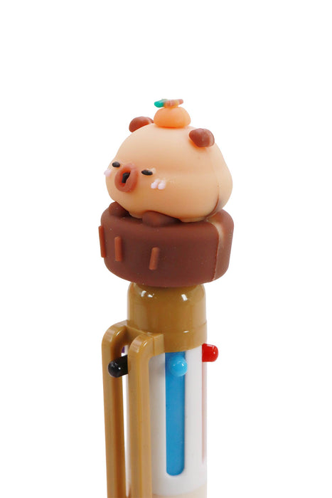 3D Capybara 6-in-1 Multicolor Pen