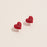 Heart Earring with CZ Stones