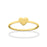 18k Gold PVD Coated Stainless Steel Symbol Stacking Rings