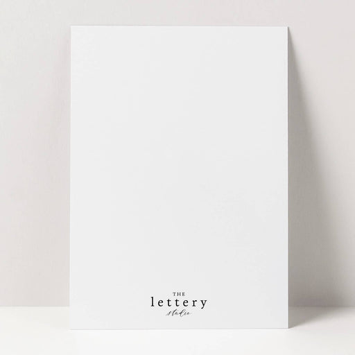 The Lettery Studio - Everyday Card - Short - Not Unnoticed