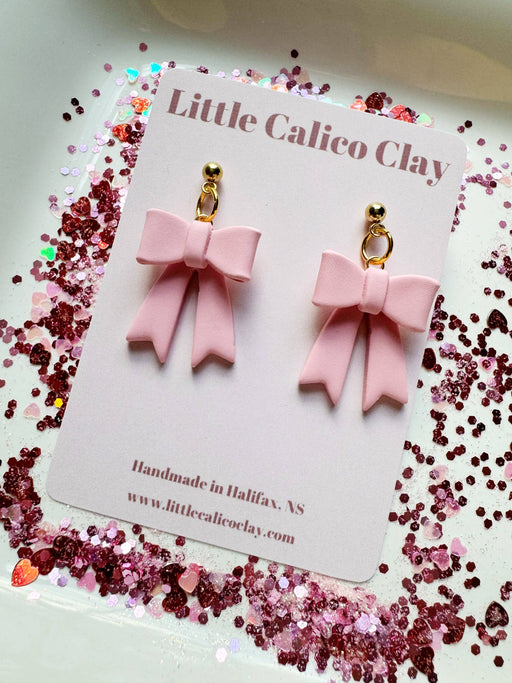 Bow Dangles | Polymer Clay Earrings