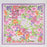 Colorful Flower Garden Print Square Bandana Scarf