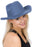 Plain Faux Felt Cowboy Wide Brim Hat
