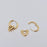 Heart 18K Gold Plated Stainless Steel Huggie Earrings