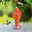 Pollinator Garden Bird Feeder, Red Speckled Art Glass