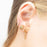 14K Gold Filled PLUS Paperclip Earrings