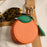 Orange Bag Charm with Keychain Clip