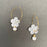 Resin Flower 18K Gold Plated S.Steel hoop Earrings
