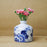 Round flower vase delft