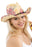 Floral Print Raffia Straw Cowboy Hat