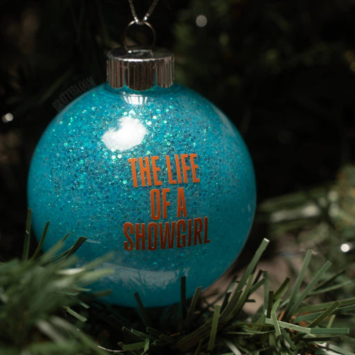 Taylor Christmas Ornament | Glitter | Plastic | Eras: Showgirl / Round 2.36”
