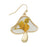 Vintage Toadstool Dried Flower Earrings