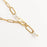 18K Gold PVD Stainless Steel Y Paperclip Necklace with Pearl