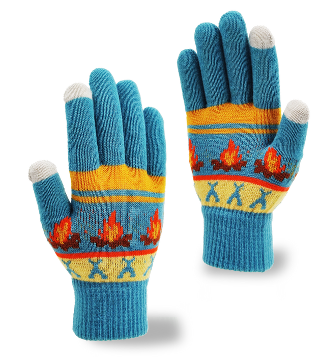 Dawn's Crest Knit Gloves
