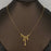 FGS - Lava Flowing Charm18K Gold Plated SS Necklace