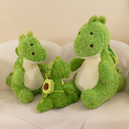 10" Dinosaur and Backpack Plush