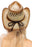 Butterfly Emblem Waxed String Straw Cowboy Hat