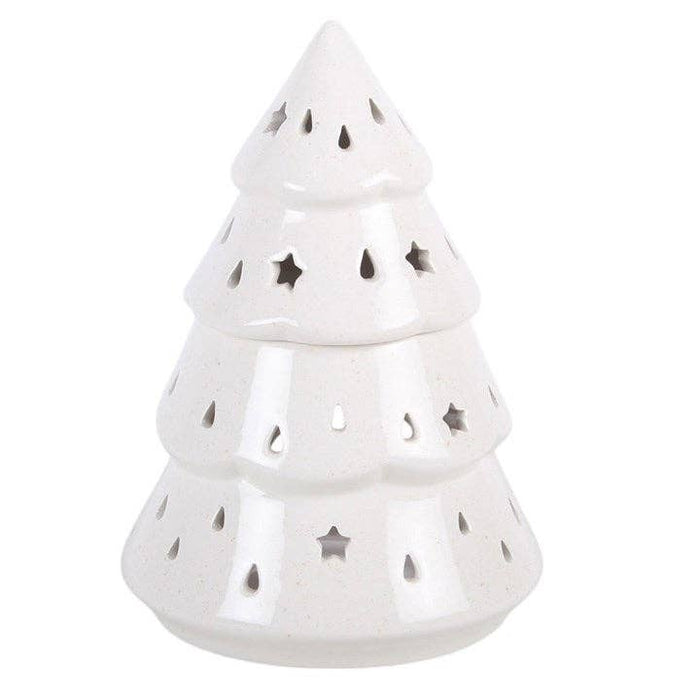 White Winter Fir Tree Christmas Oil Burner