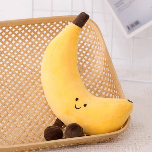 5-8" Fruit Plush - Peach, Pear, Banana