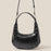 Faux Leather Round Multi Panel Hand Bag