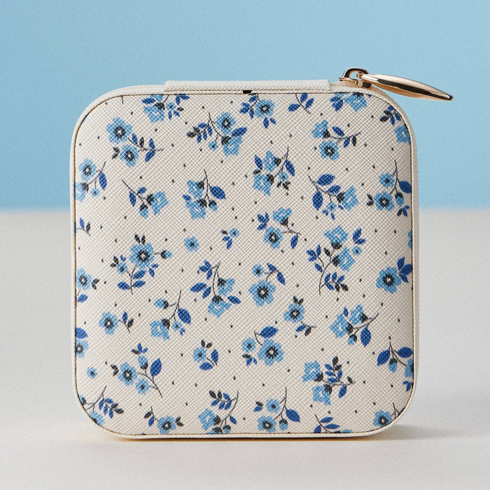 Faux Leather Novelty Print Travel Jewelry Box