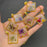 Dried Flower Rhombus Charm 18K Gold Plated Necklace