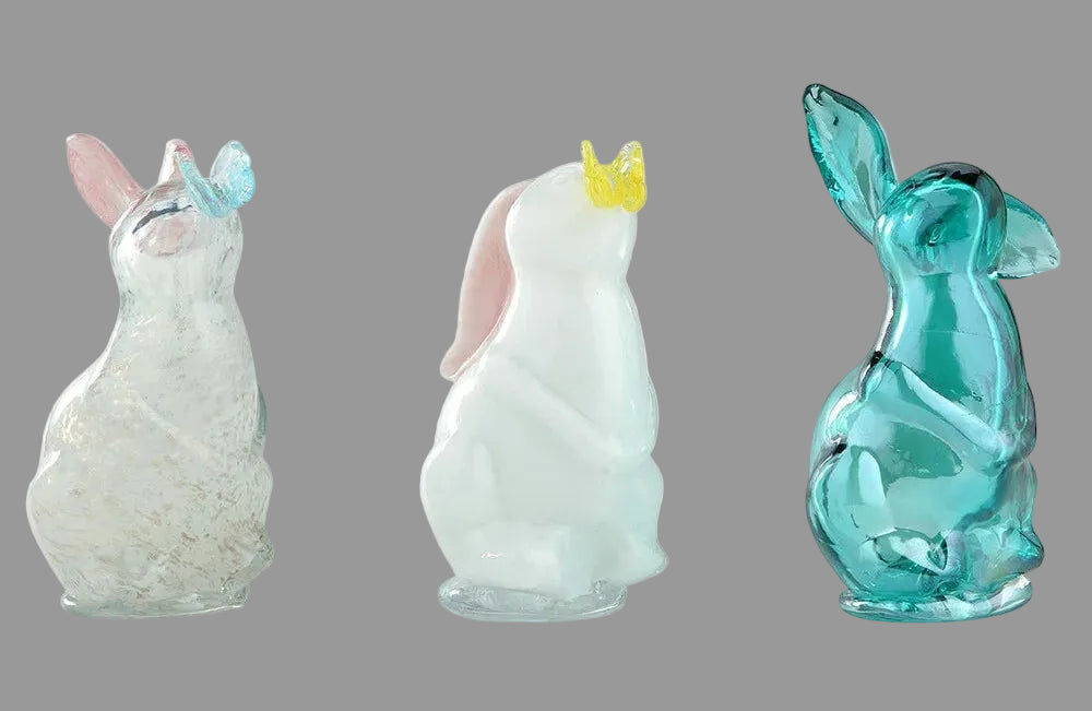 Easter Bunny Glass 7" Assorted